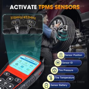 AUTEL MaxiTPMS TS508WF TPMS Relearn Tool Activate/Relearn All Sensors